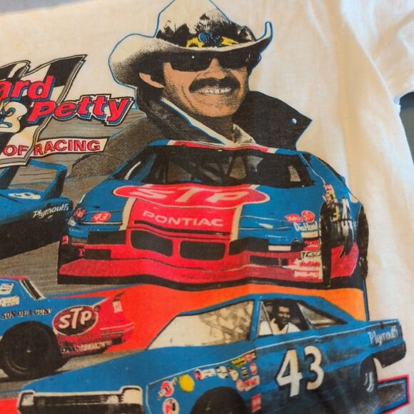 Vintage Richard Petty T Shirt 3 Decades Of Racing Medium 1992 Cotton - Picture 7 of 8